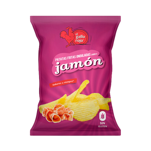 Patatas Fritas Al Jamón El Gallo Rojo 150 Gr.