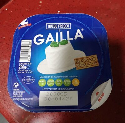 Queso Fresco Gailla 250g
