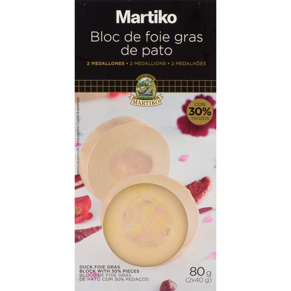 Bloc De Foie Gras Pato Cocido Con 30% De Trozos