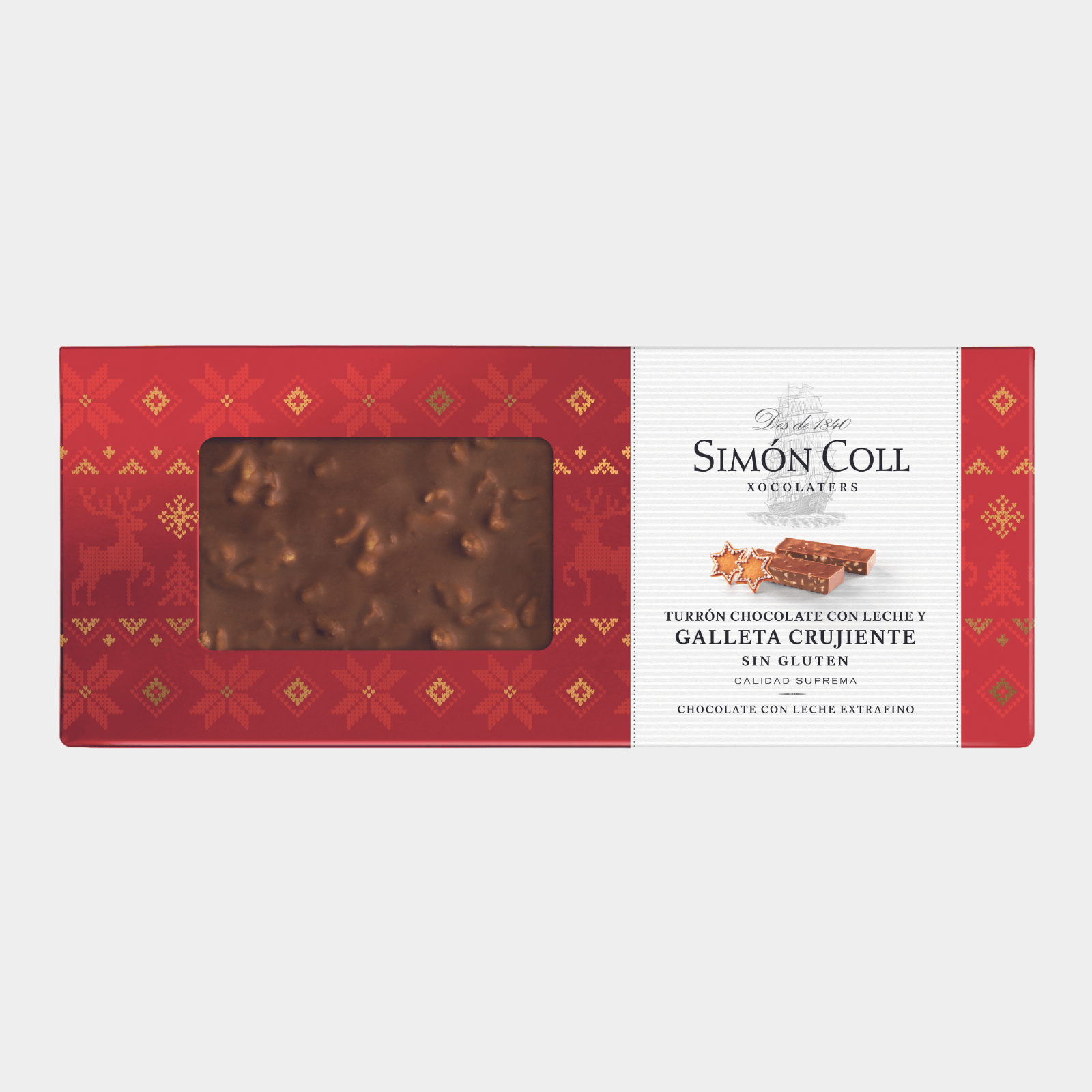 Turron Chocolate Con Leche Y Galleta Crujiente