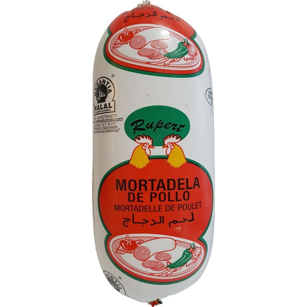 Mortadela De Pollo Halal Rupert 600 G.