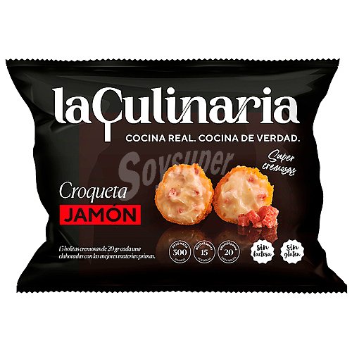 LA CULINARIA Croquetas Jamón Sin Gluten Ni Lactosa