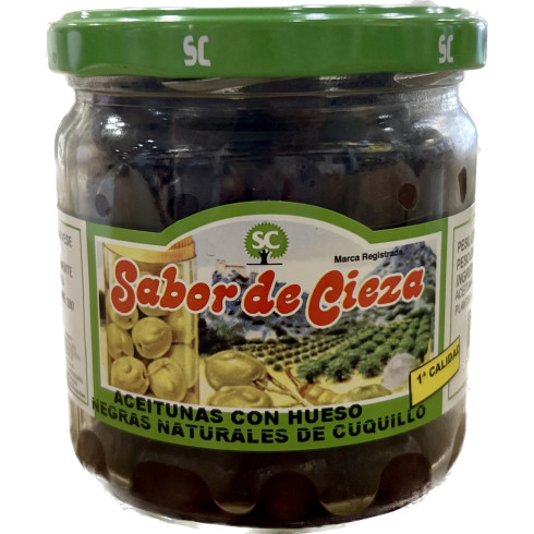 Aceitunas Negras Con Hueso Naturales Cuquillo