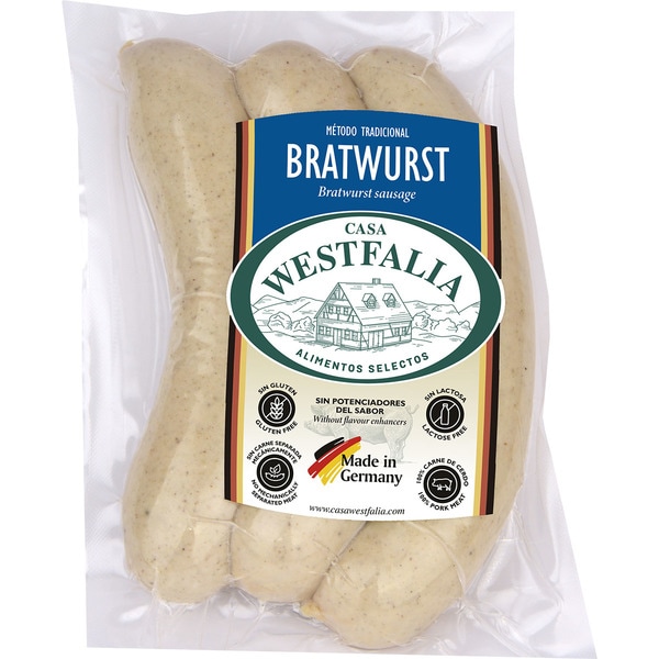 Salchicha Bratwurst En Tripa Natural