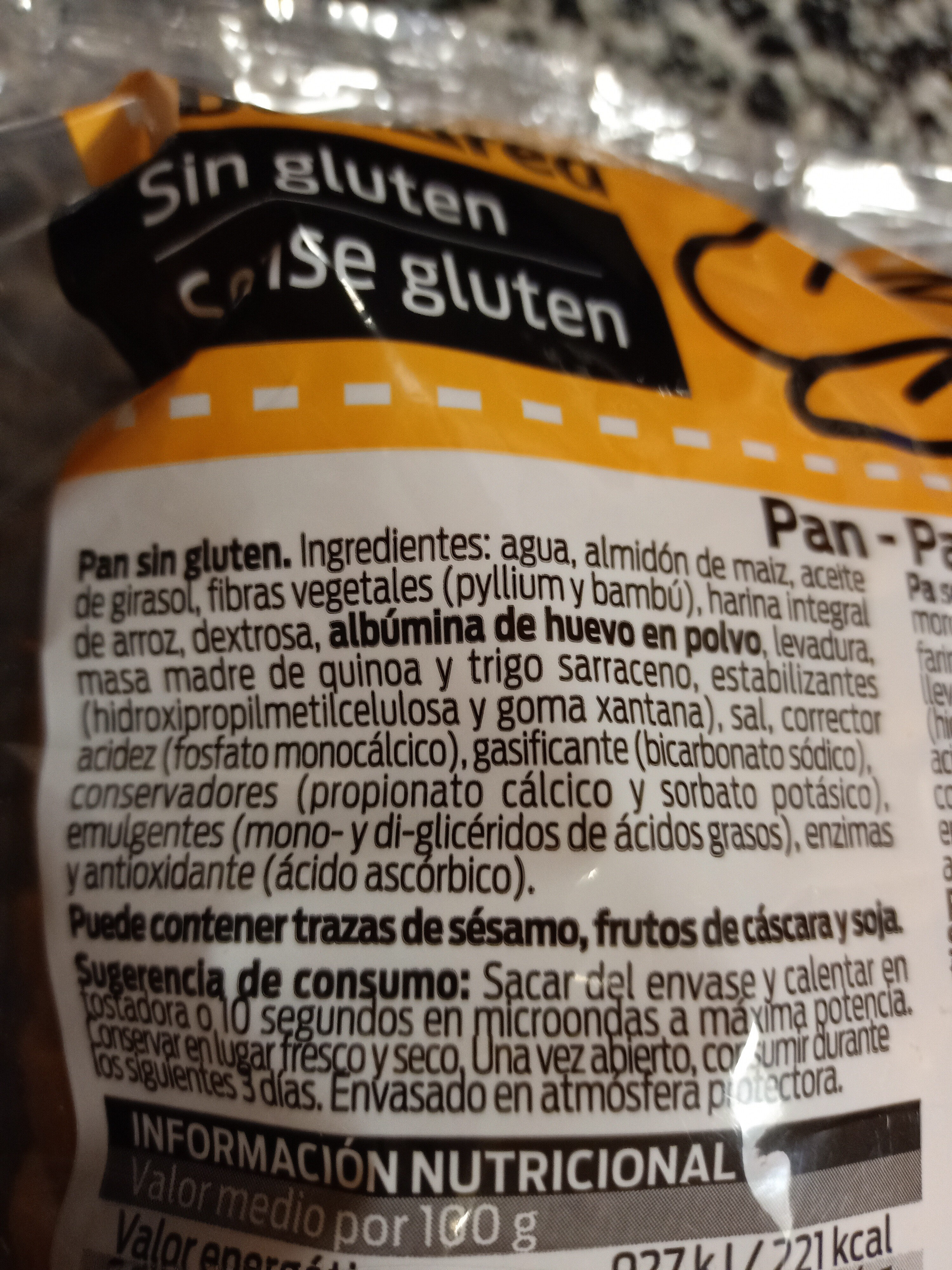 Barra De Pan', 'ingredientslist': 'ingredientes Harina De Trigo (gluten), Agua, Harina De Centeno (gluten), Levadura, Sal, Emulgente (e472e), Agente De Tratamiento De La Harina (e300) Y Enzimas. Puede Contener Leche, Soja, Huevo, Frutos De Cáscara, Sésamo Y Mostaza', 'brand': 'consum