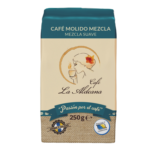 Café Molido Mezcla Suave La Aldeana Envasado Al Vacío 250g