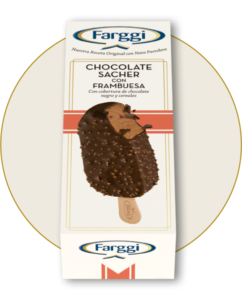 Helado Farggi Chocolate Sacher Con Frambuesa