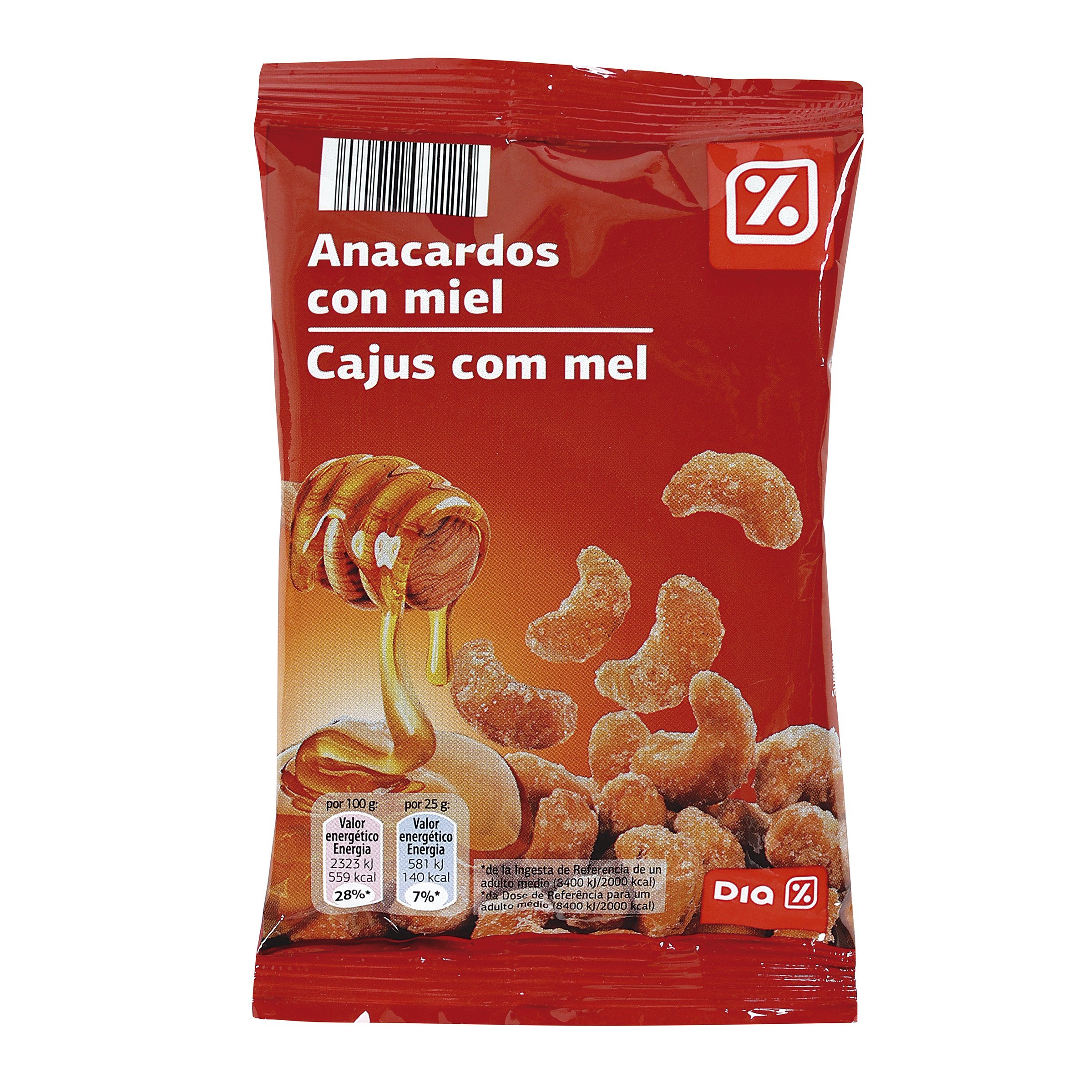 BM Anacardos Fritos Miel Bolsa 125g