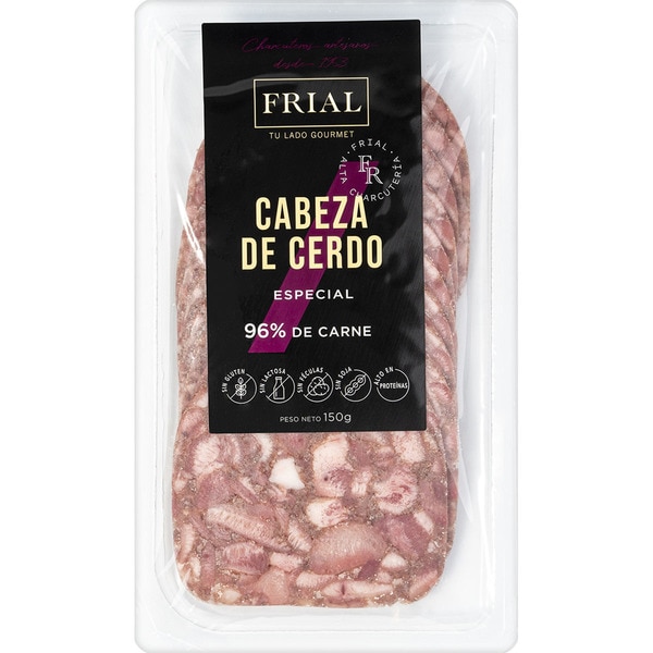 Cabeza De Cerdo Especial Finas Lonchas Sin Gluten