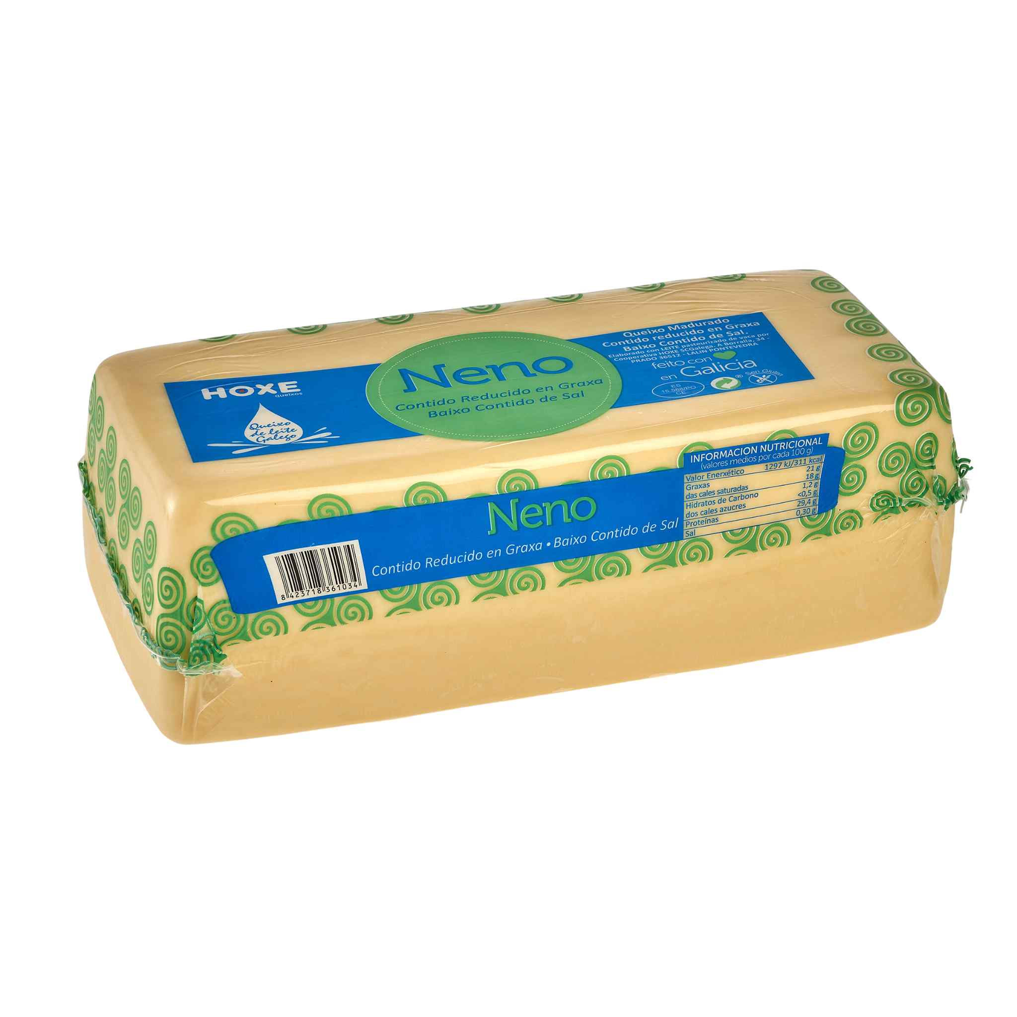 Queso Lonchas NENO 200 G Con Contenido Reducido En Grasa Y Bajo Contenido De Sal