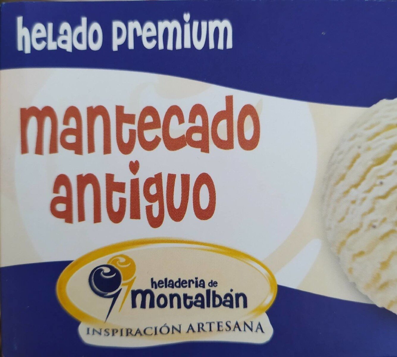 Helado Mantecado Antiguo