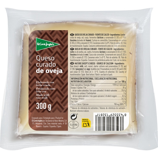 QUESO DE OVEJA CURADO