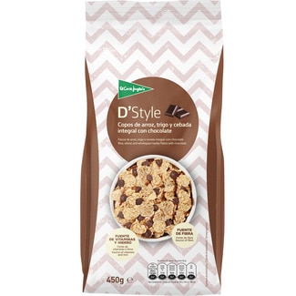 D'Style Copos De Arroz, Trigo Y Cebada Integral Con Chocolate