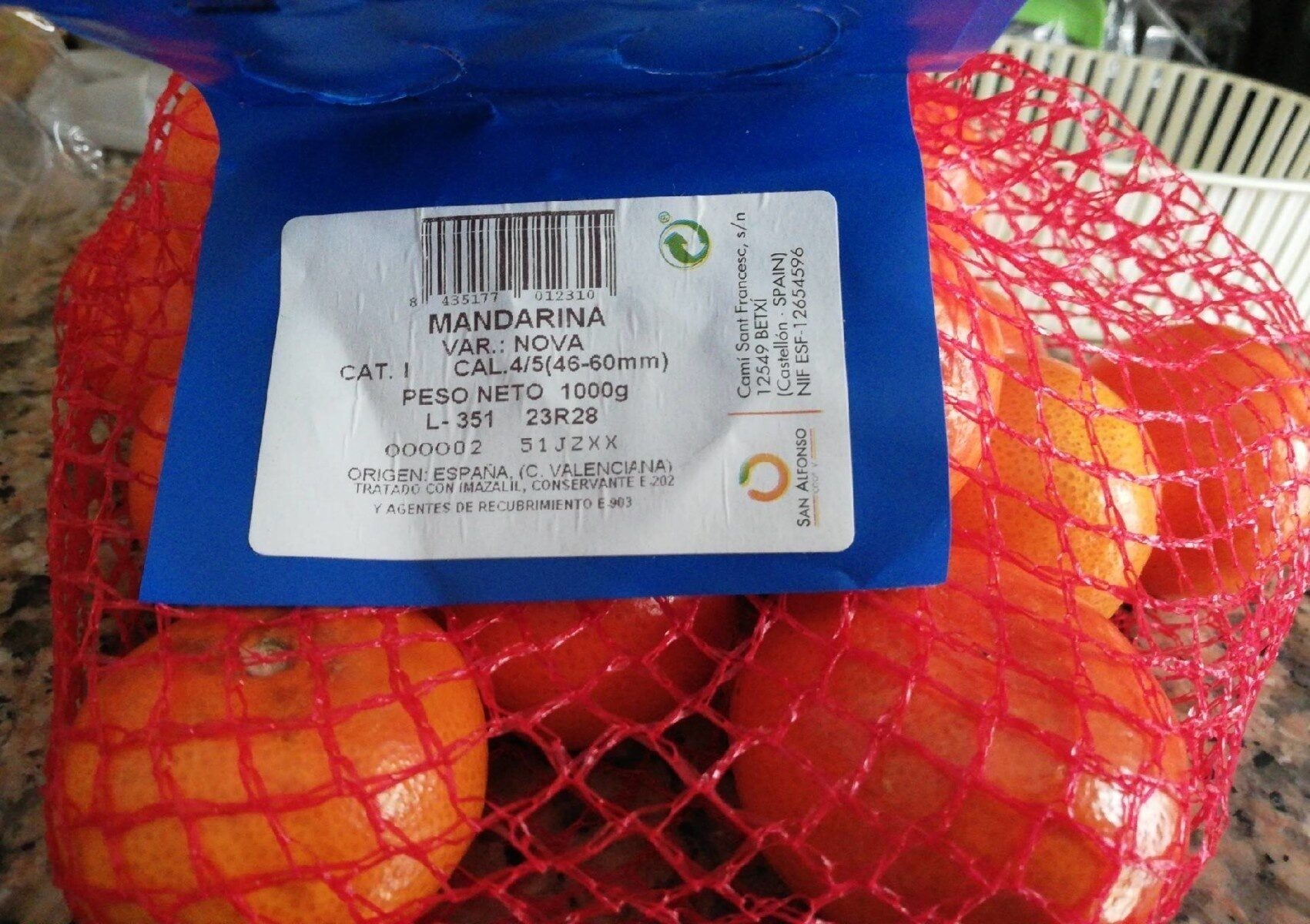 Mandarina Variedad: Clementina