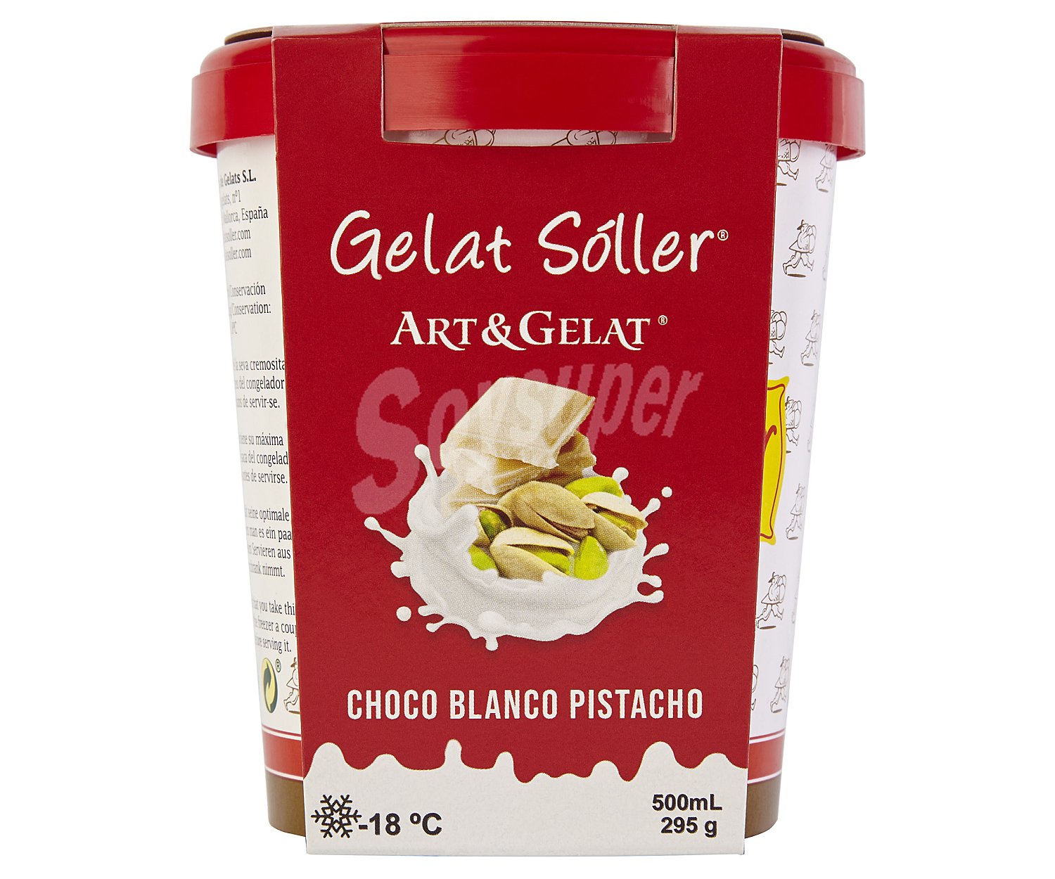 Gelat Soller - Coco Blanco Amb Pistatxos