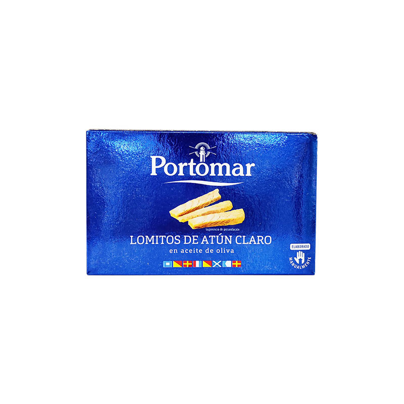 Lomitos De Atún Claro Ac. Oliva Portomar 115 Gr