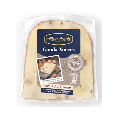 Queso Gouda Nueces Millán Vicente Cuña 150g