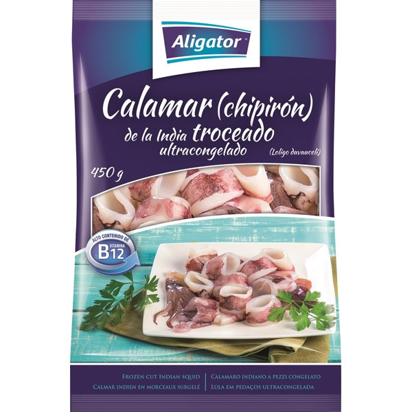 Calamar Troceado Aligator 450 G.