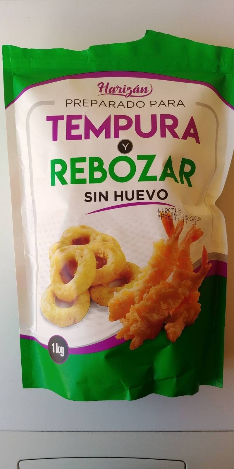Preparado Para Tempura Y Rebozar Sin Huevo