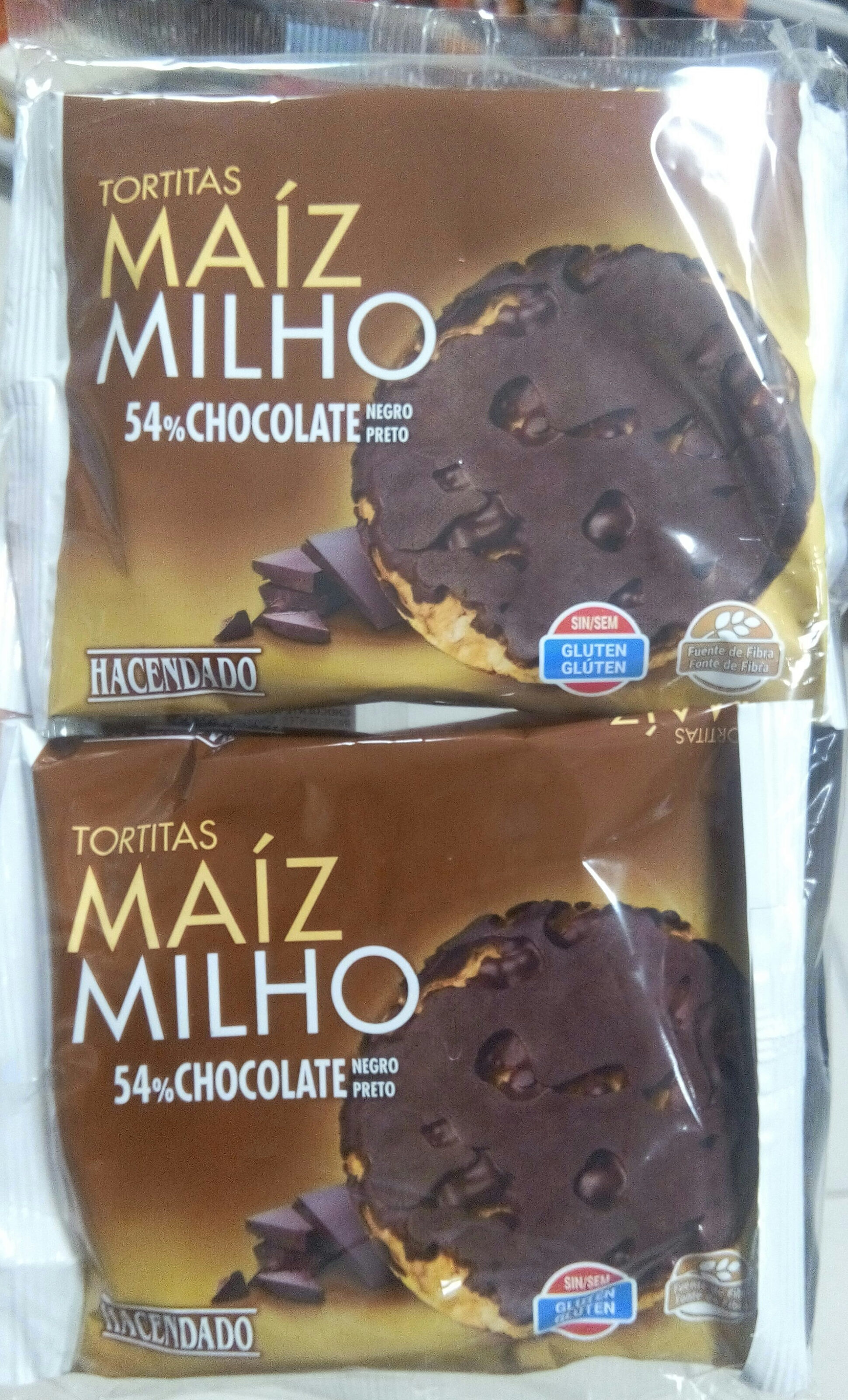 Tortitas Maiz 54% Chocolate Negro