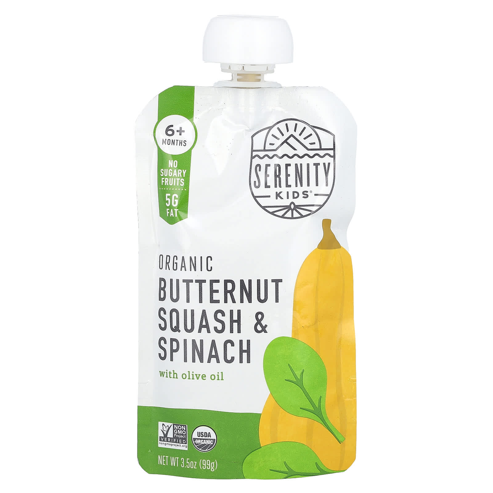 Kids Organic Butternut Squash & Spinach With Avocado Oil