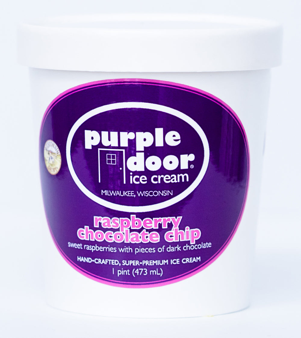 Purple Door - Raspberry Chocolate Chip Ice Cream