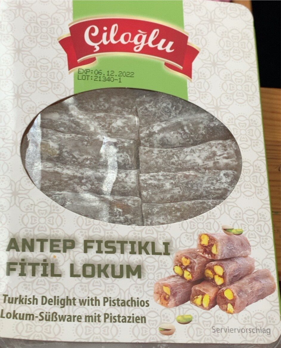 Antep Fiskili Fitil Lokum