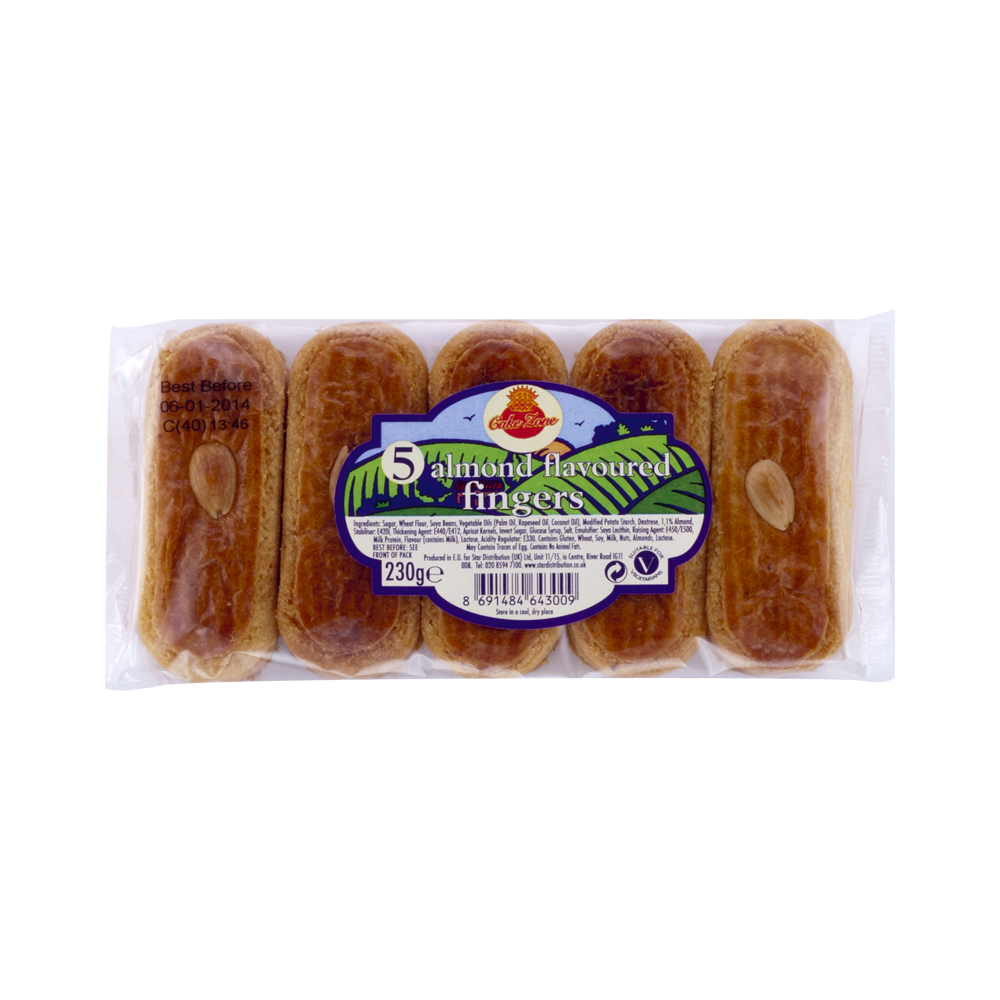 5 Almond Flavoured Fingers