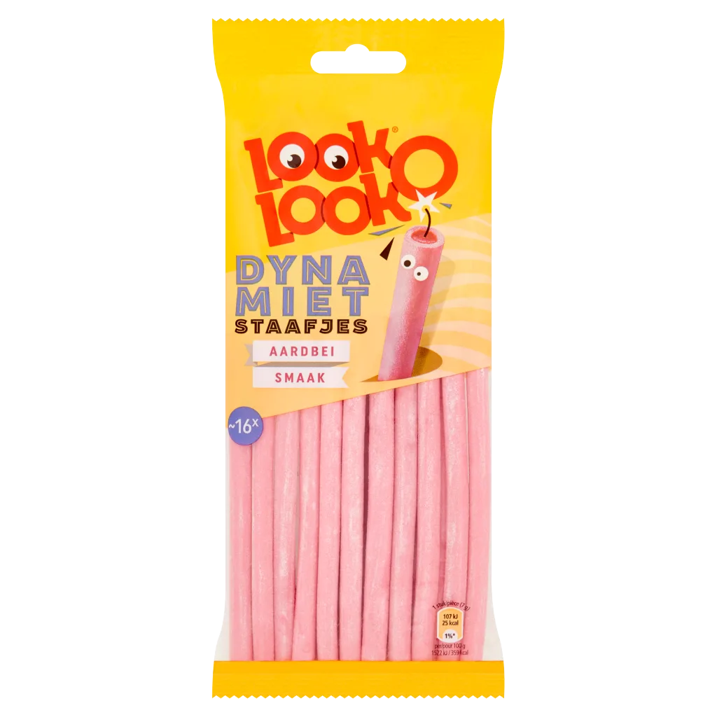 Dynamiet Staafjes Aardbei Smaak