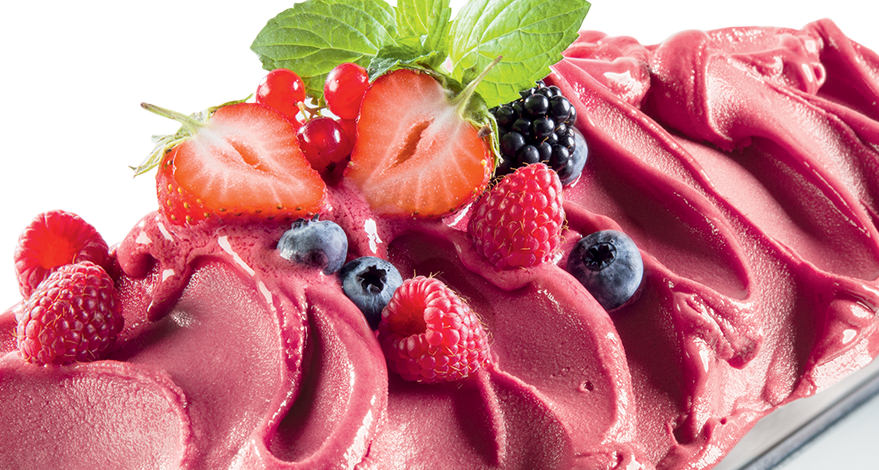 Gelato Artigianale Al Gusto Di Frutti Di Bosco