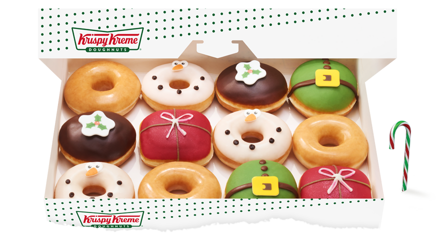 Krispy Kreme Christmas Doughnuts