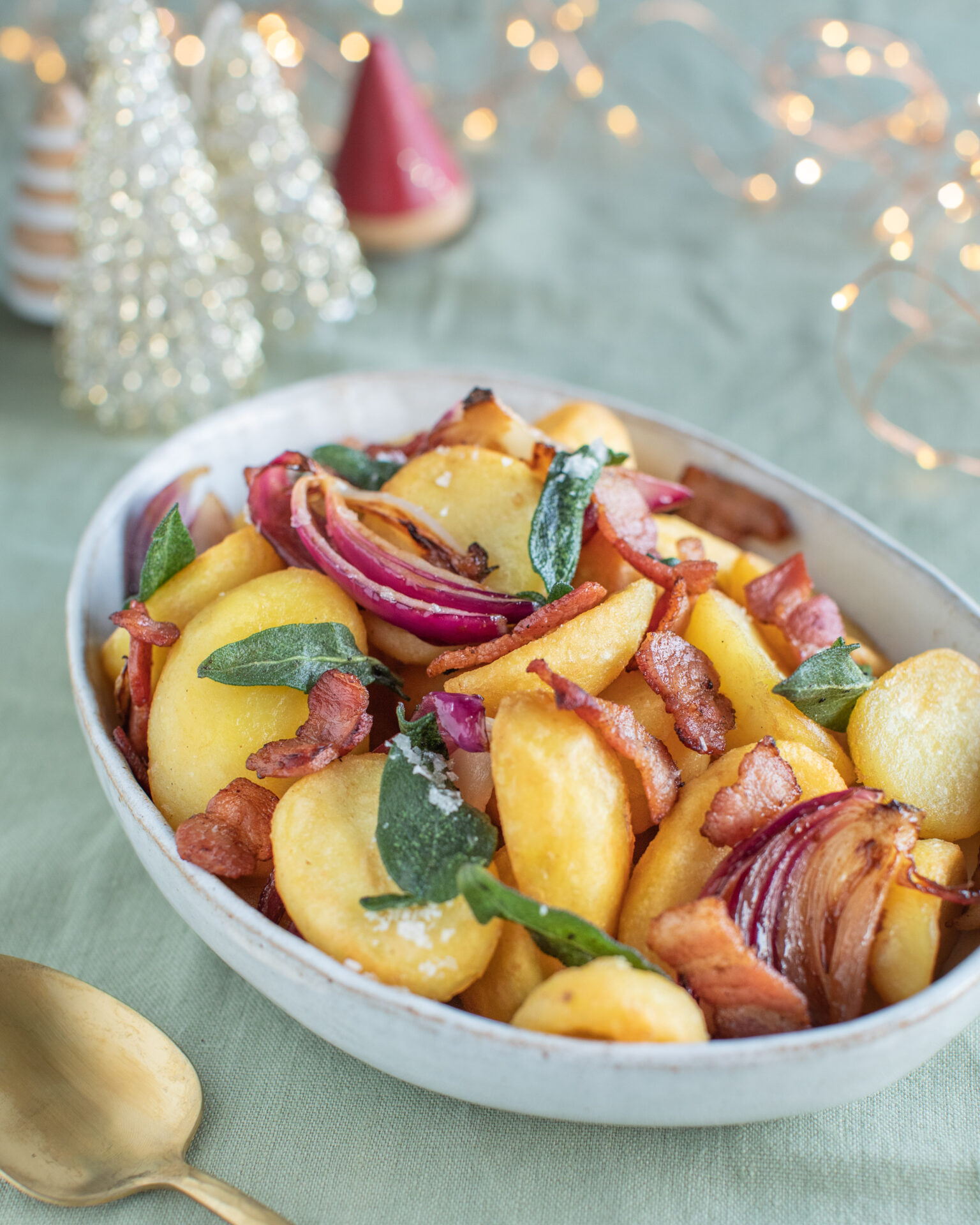 Roast Potato With Bacon And Dijonaise