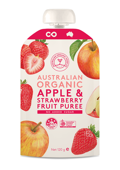 Apple And Strawberry Puree