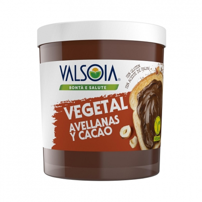 Crema De Cacao Y Avellanas Con Soja Valsoia Sin Gluten, Sin Lactosa Y Sin Aceite De Palma 200 G. Crema De Cacao Y Avellanas Con Soja Valsoia Sin Gluten, Sin Lactosa Y Sin Aceite De Palma 200 G.