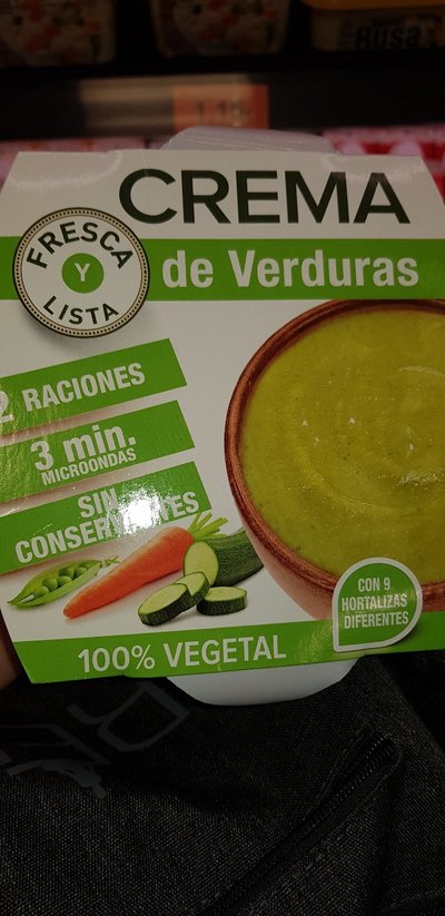 Crema de verduras