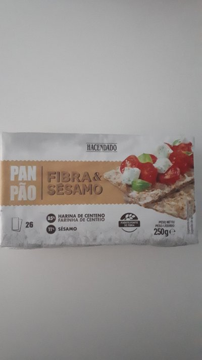 Pan fibra y sésamo