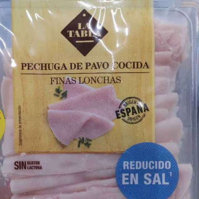 Pechuga de pavo cocida. Reducida en sal Pechuga de pavo cocida. Reducida en sal
