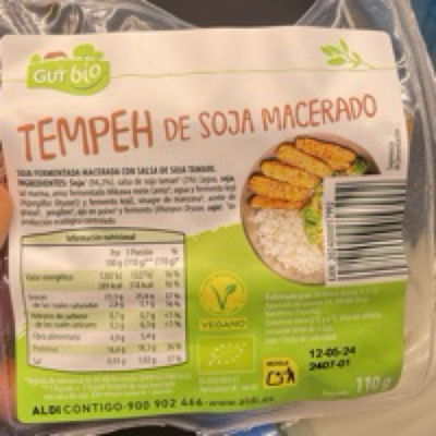 Tempeh de soja macerado Tempeh de soja macerado