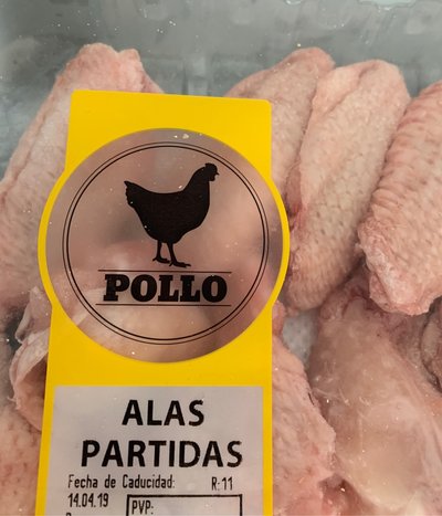 Alas de pollo partidas Alas de pollo partidas