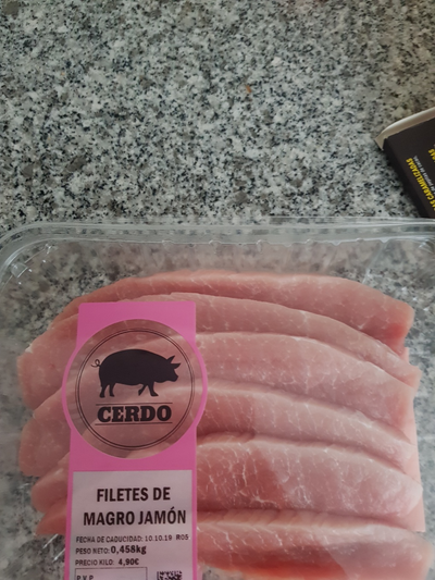 Filetes de magro jamón Filetes de magro jamón