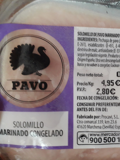 Solomillo de pavo marinado Solomillo de pavo marinado