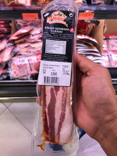 Bacon adobado curado Bacon adobado curado