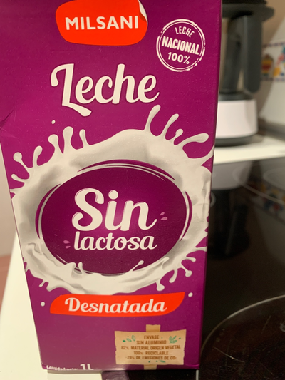 Leche sin lactosa desnatada Leche sin lactosa desnatada