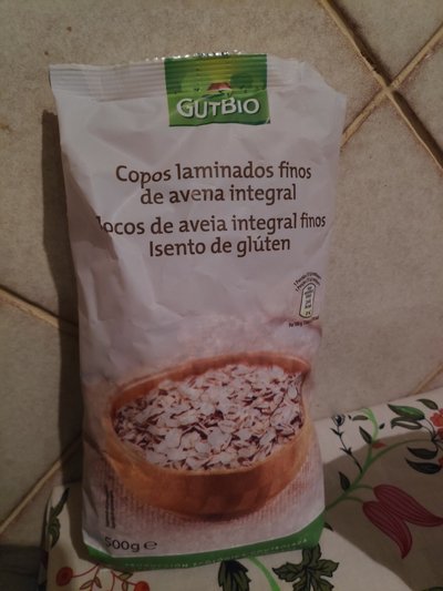 Copos laminados finos de avena integral