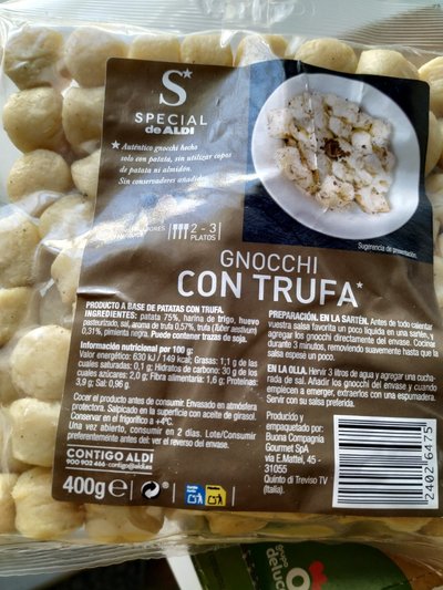 Gnocchi con trufa Gnocchi con trufa