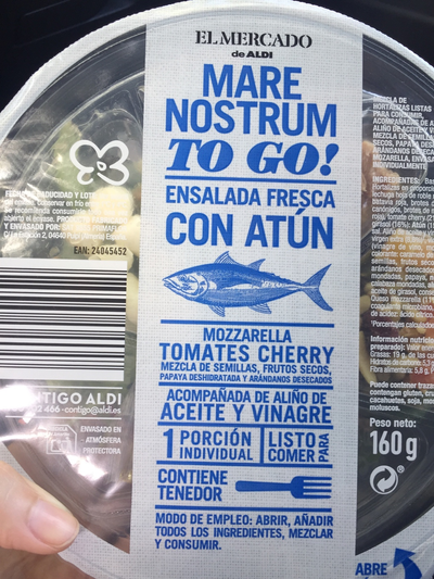 Ensalada fresca con atún Ensalada fresca con atún
