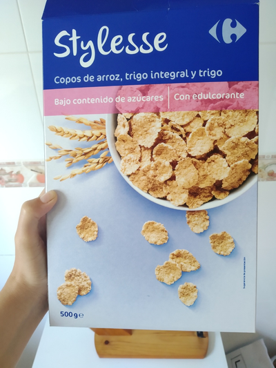 Copos de arroz y trigo Copos de arroz y trigo