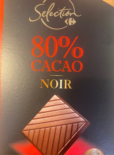 chocolate Carrefour selection 80% cacao chocolate Carrefour selection 80% cacao