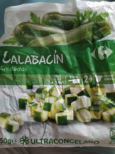 Calabacín en dados Calabacín en dados