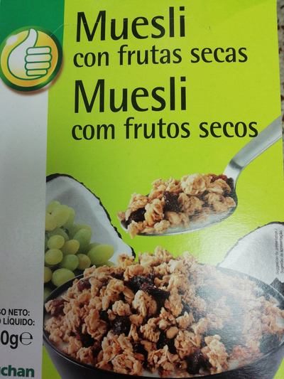 Muesli con frutas secas Muesli con frutas secas